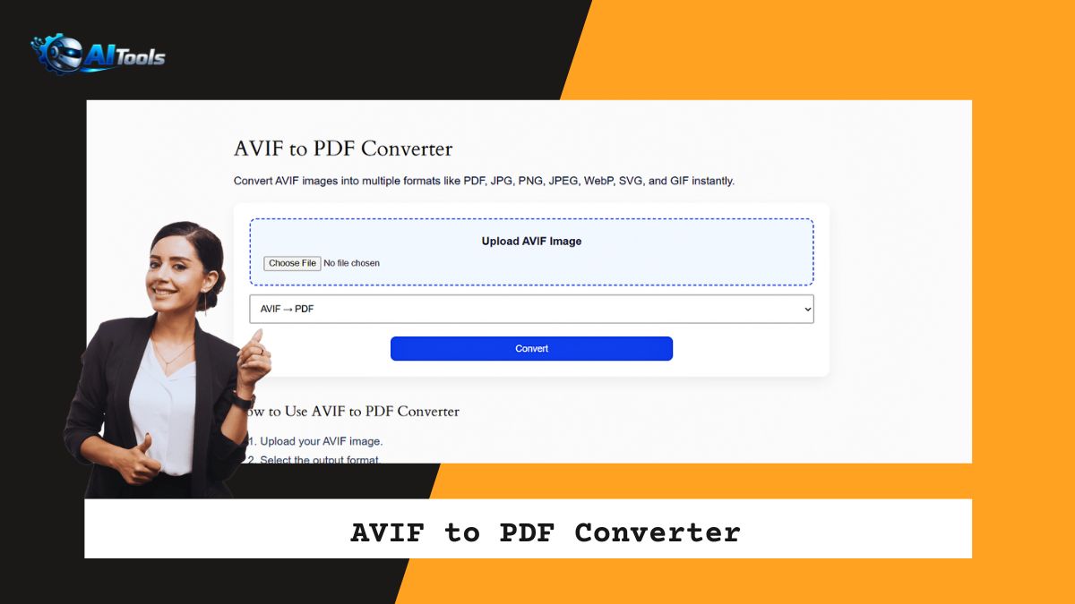 AVIF to PDF Converter