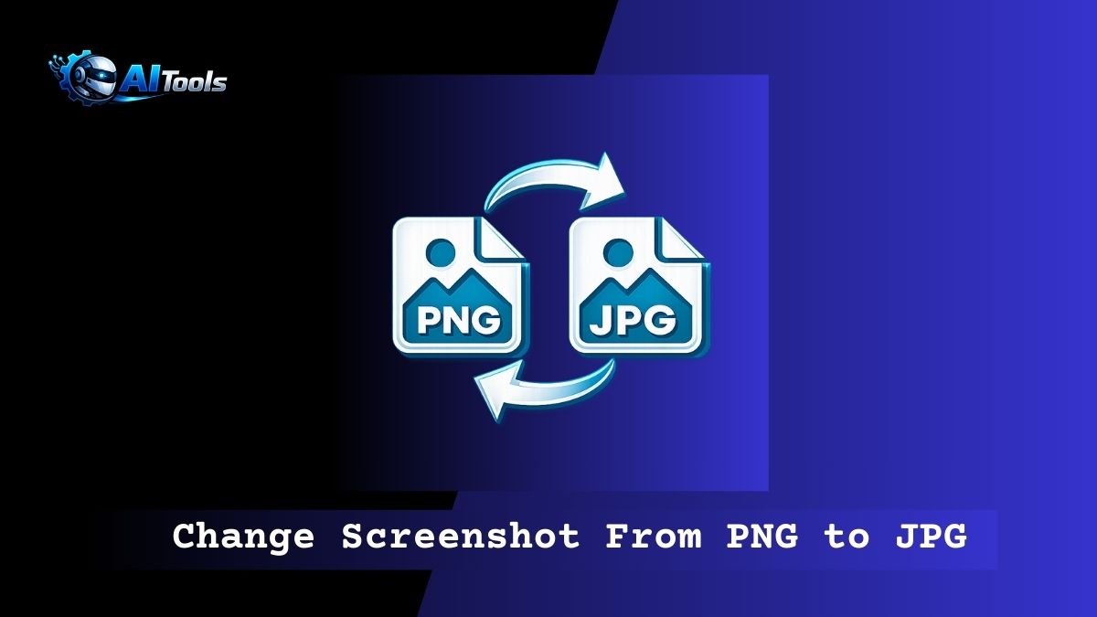 Change Screenshot  From PNG to JPG