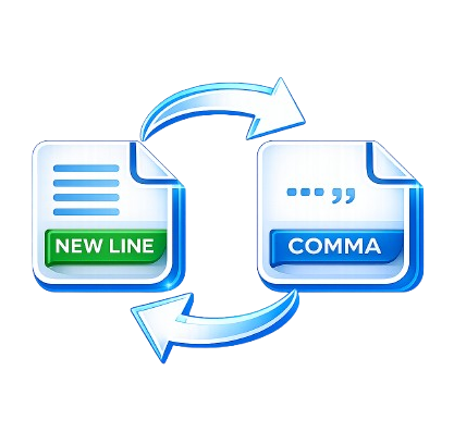 New line to comma
