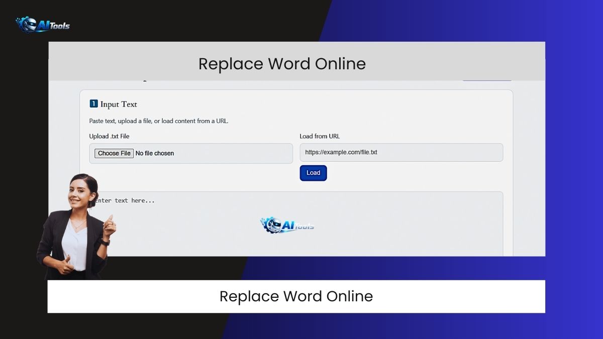 Replace word online