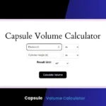 Capsule Volume Calculator