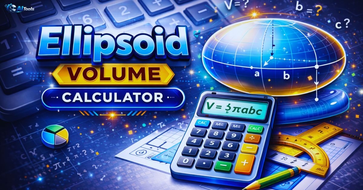 Ellipsoid Volume Calculator