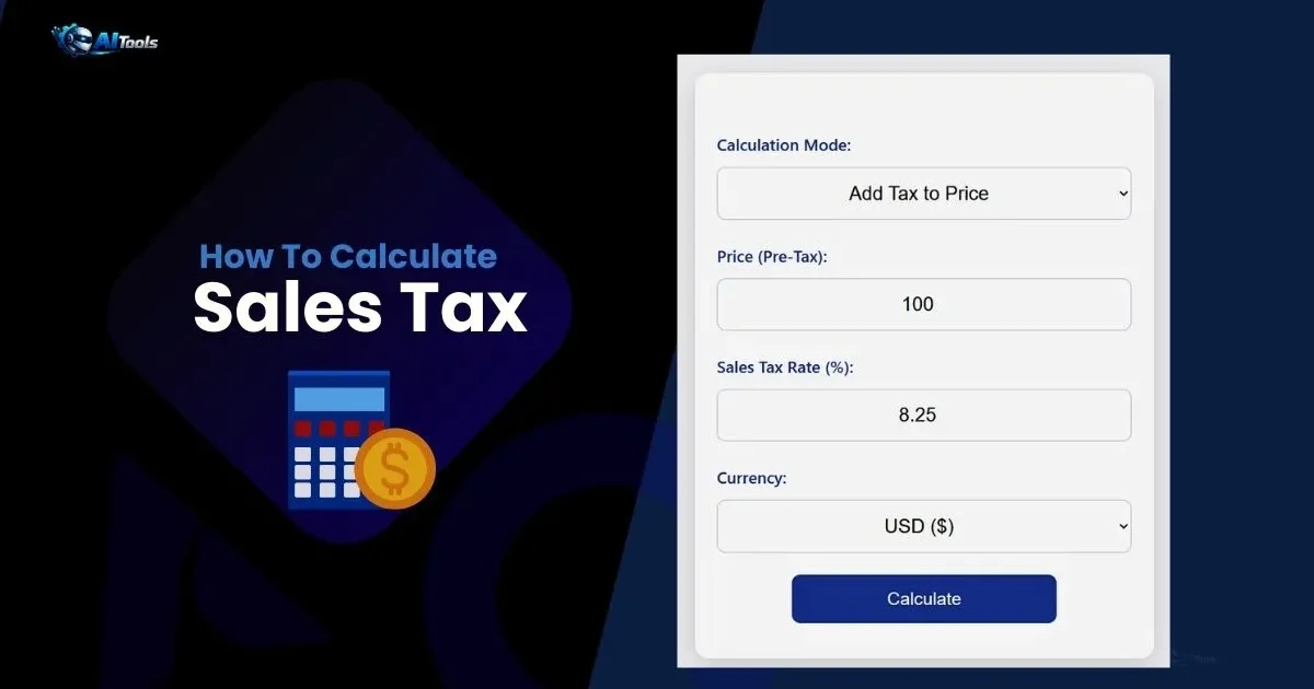 How To Calculate Sales Tax