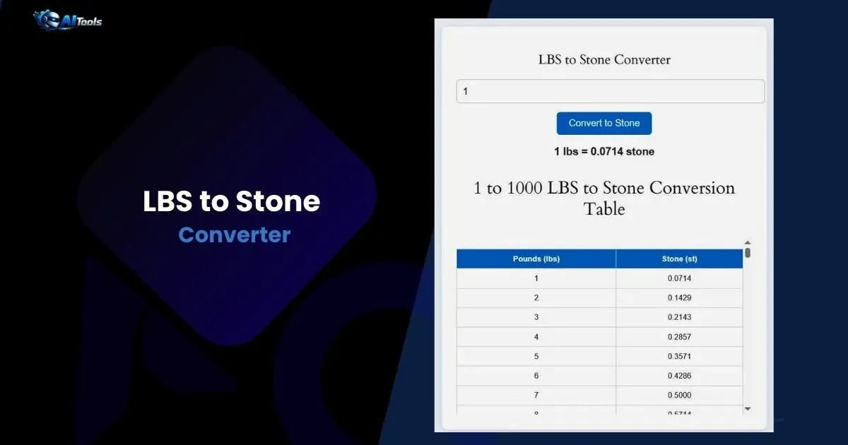 LBS to Stone Converter