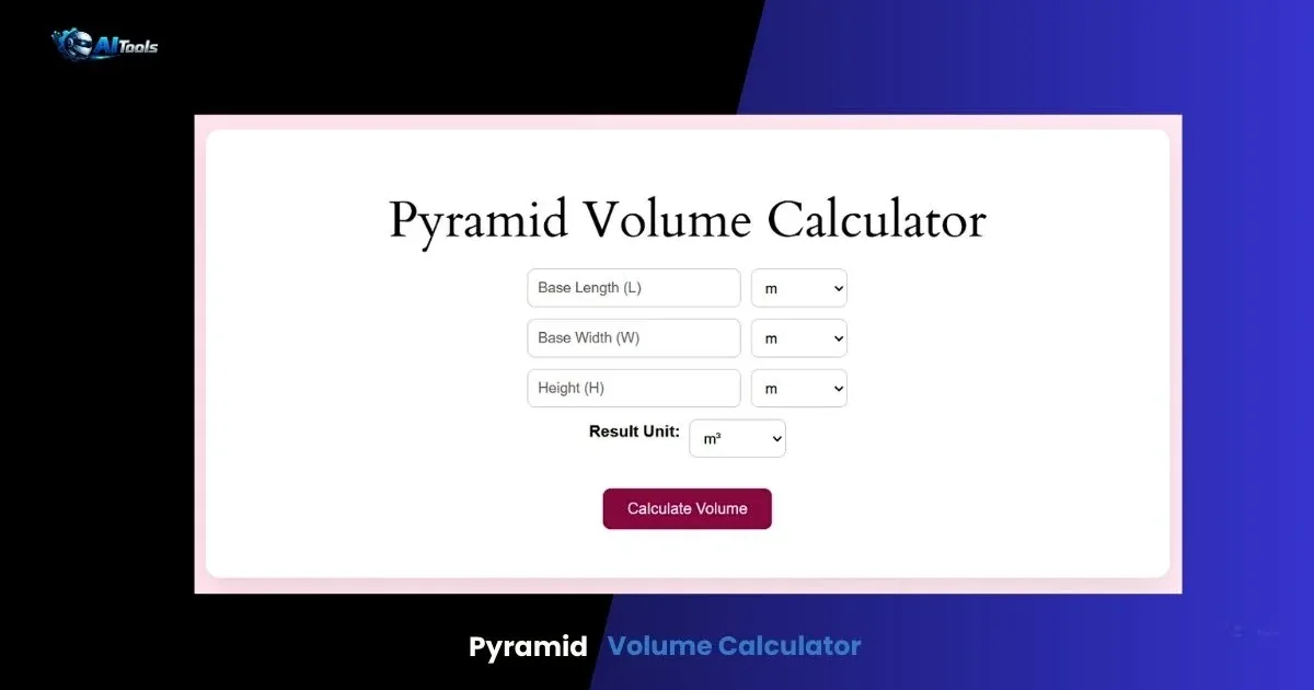 Pyramid Volume Calculator