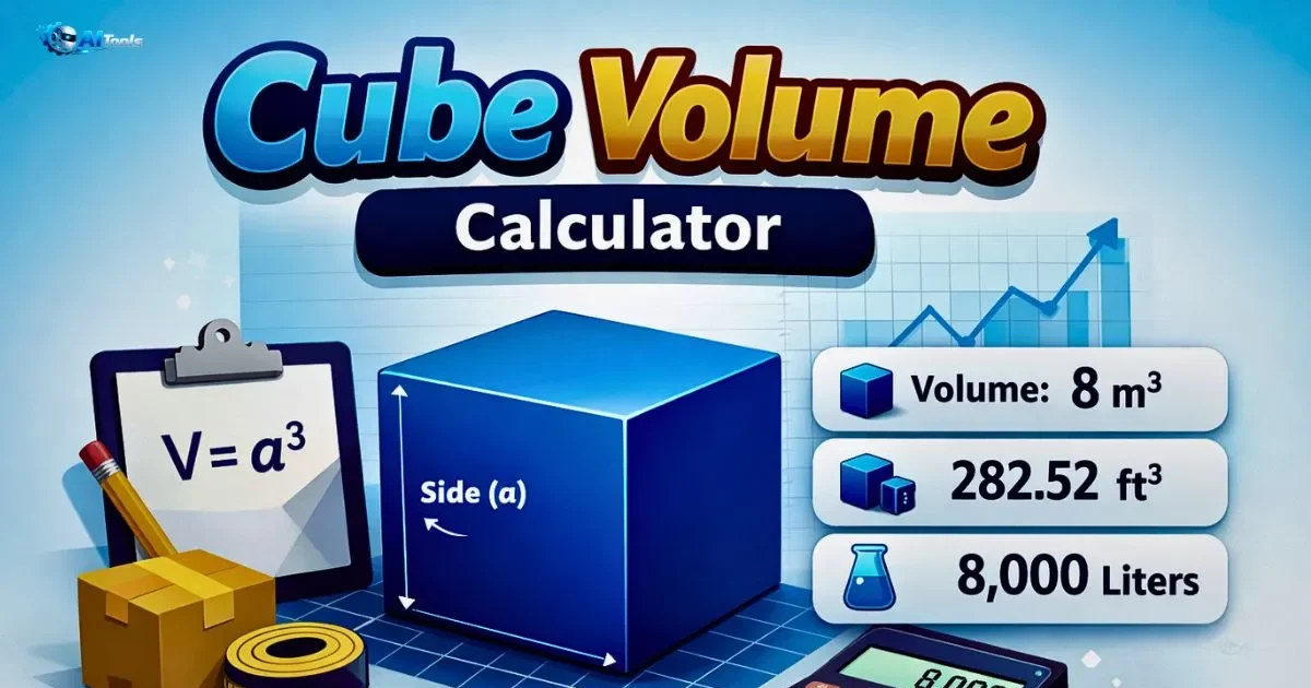 Cube Volume Calculator 1 cube volume calculator