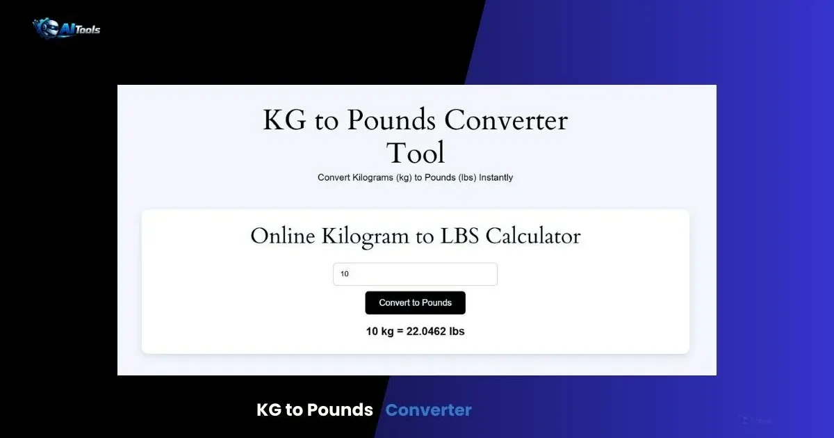 KG to Pounds Converter