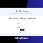 KG to Stone