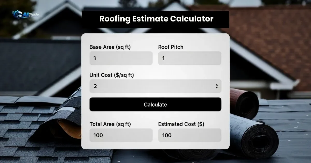 Roofing Estimate Calculator 1 Roofing Estimate Calculator