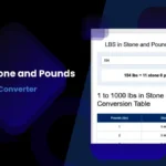 LBS in Stone and Pounds Converter