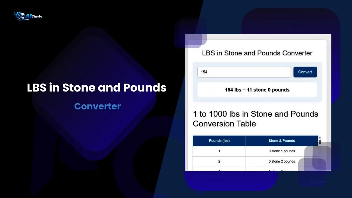 LBS in Stone and Pounds Converter